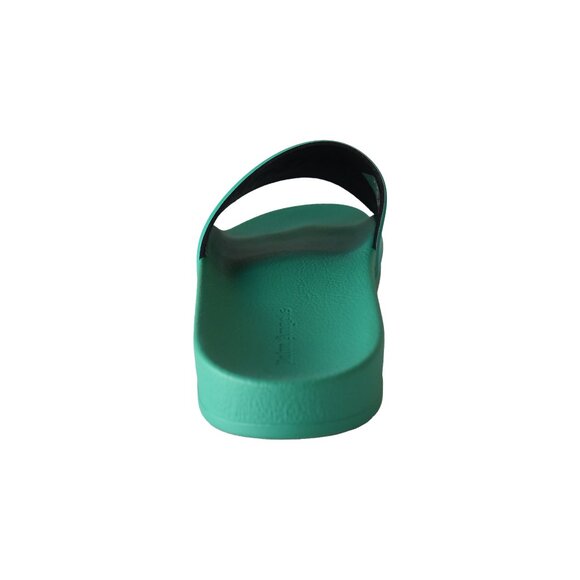 Palm Angels Logo-Print Sliders Green